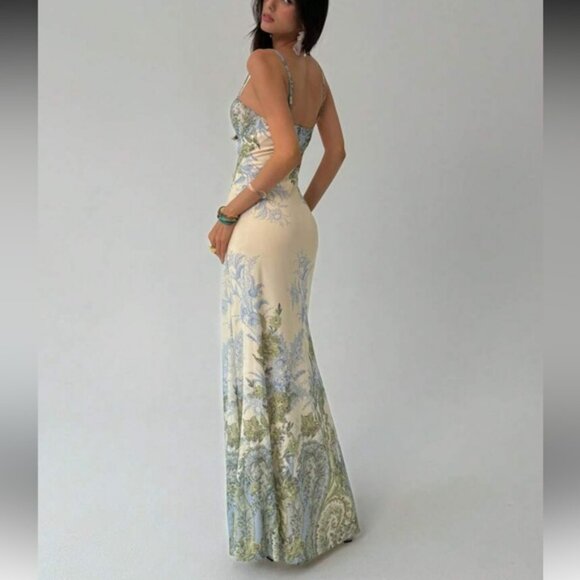 Boho floral print cami maxi dress - Picture 2 of 6